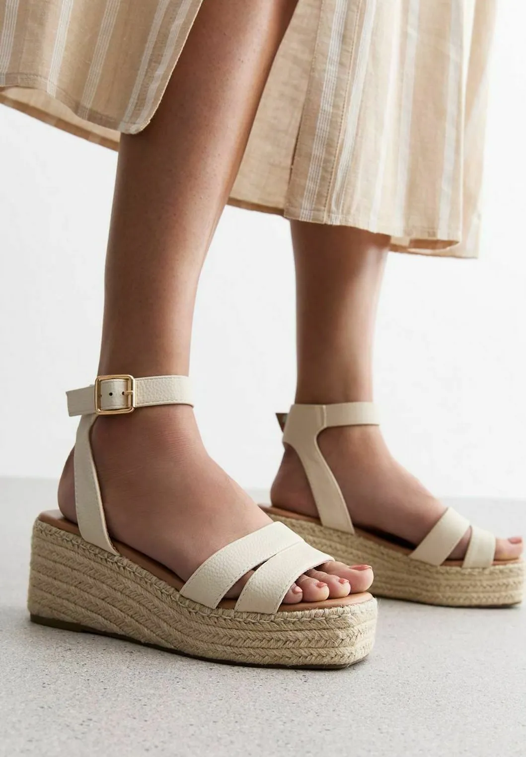 Wide Fit Flatform - Espadrillas