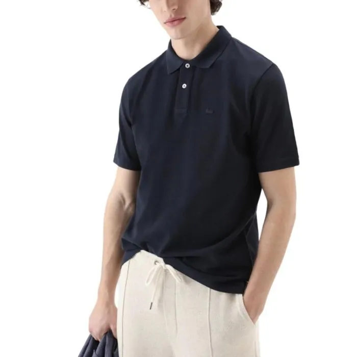 Woolrich Polo Cotone Blu