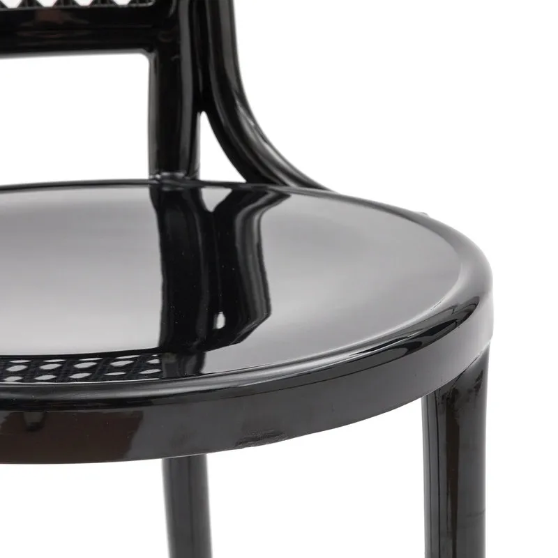 Zanini design Set da 2 Sedia BERLINO nero lucido