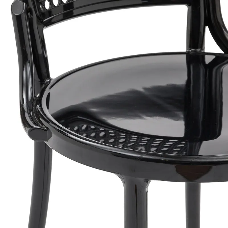 Zanini design Set da 2 Sedia BERLINO nero lucido